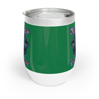 em cee squared - Chill Wine Tumbler (dark green)