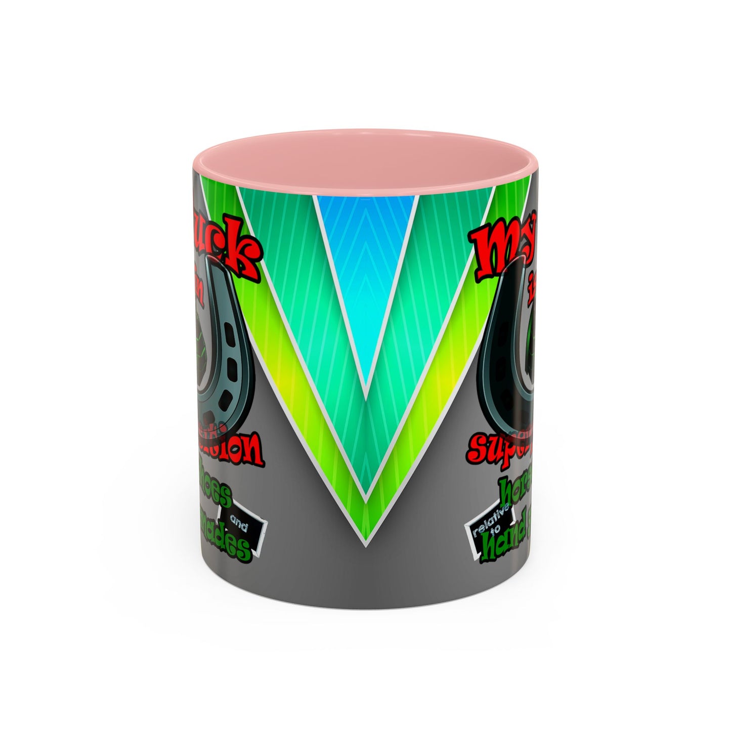 my luck - Accent Mug (rainbow split)