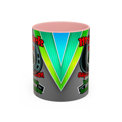 my luck - Accent Mug (rainbow split)