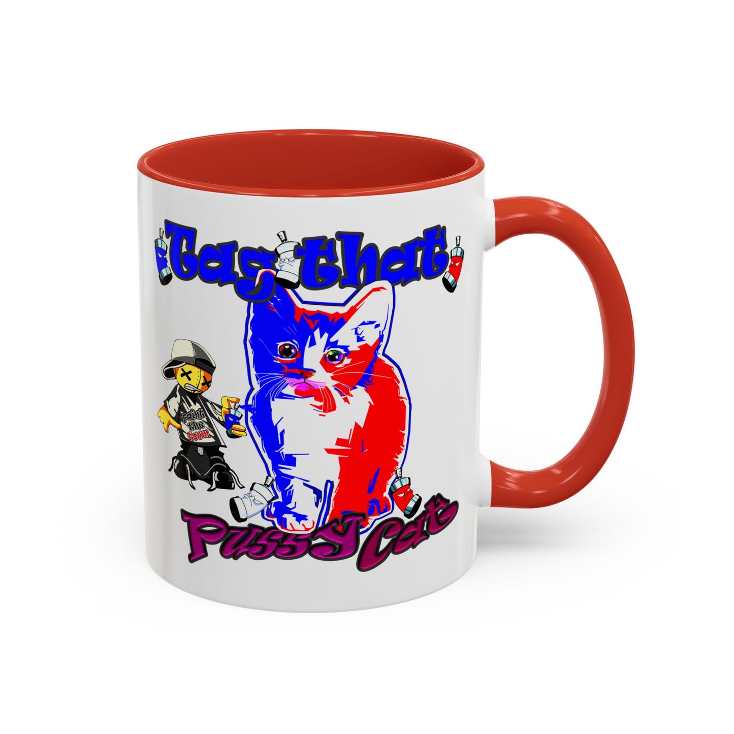 tag that - Accent Mug (white)