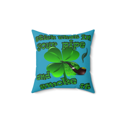 celtics logo - Faux Suede Square Pillow - (turquoise)