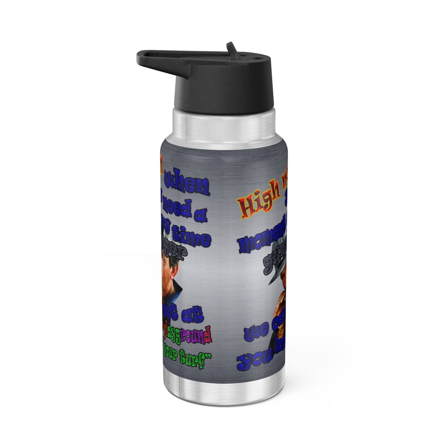 high noon - Gator Tumbler, 32oz  (brushed nickel)
