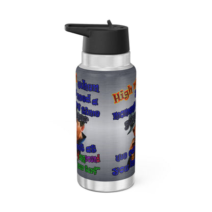 high noon - Gator Tumbler, 32oz  (brushed nickel)