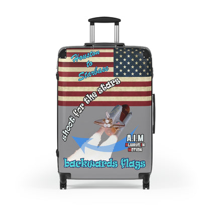 shoot for the stars - Suitcase (grey)