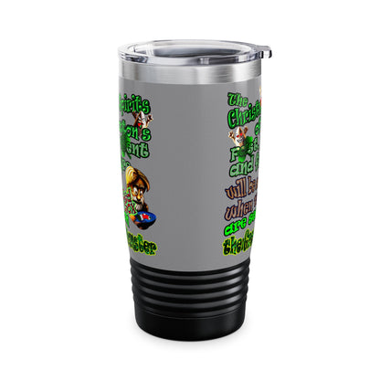 christmas spirits of boston - Ringneck Tumbler, 20oz (grey)