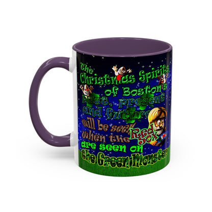 christmas spirits of boston - Accent Mug ('snoops' background)