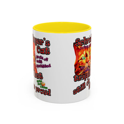 schrodinger's cat - Accent Mug (white)