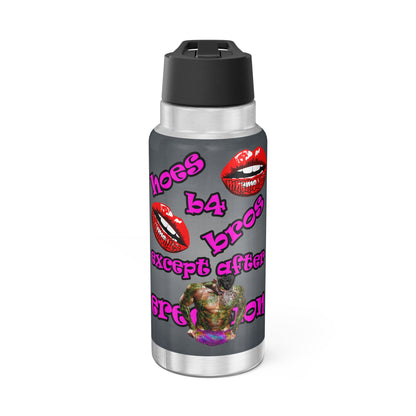 hoes b4 bros - Gator Tumbler, 32oz  (grey-light grey)