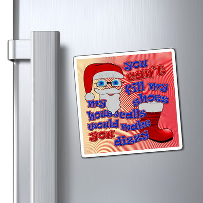 santa's shoes - Magnets - (yellow-orange wave)