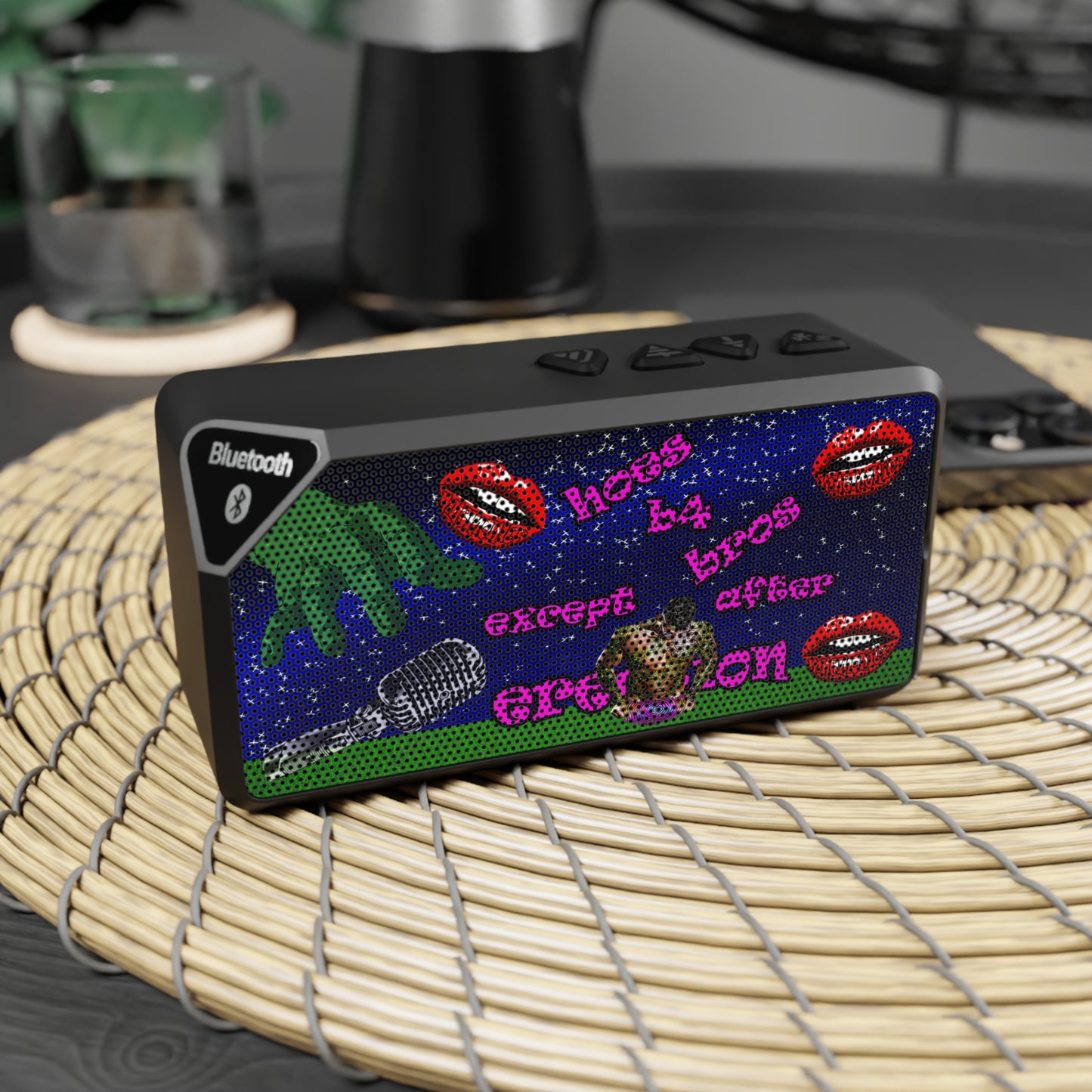 hoes b4 bros - Jabba Bluetooth Speaker ('snoops' background)