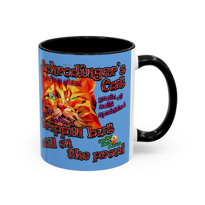 schrodinger's cat - Accent Mug (light blue)