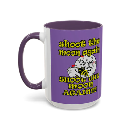 shoot the moon again - Accent Mug (light purple)
