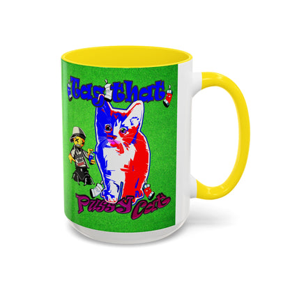 tag that - Accent Mug (green turf)