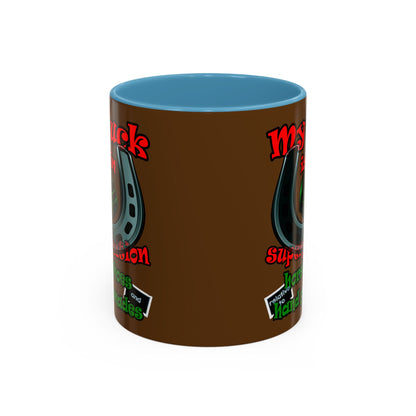 my luck - Accent Mug (brown)