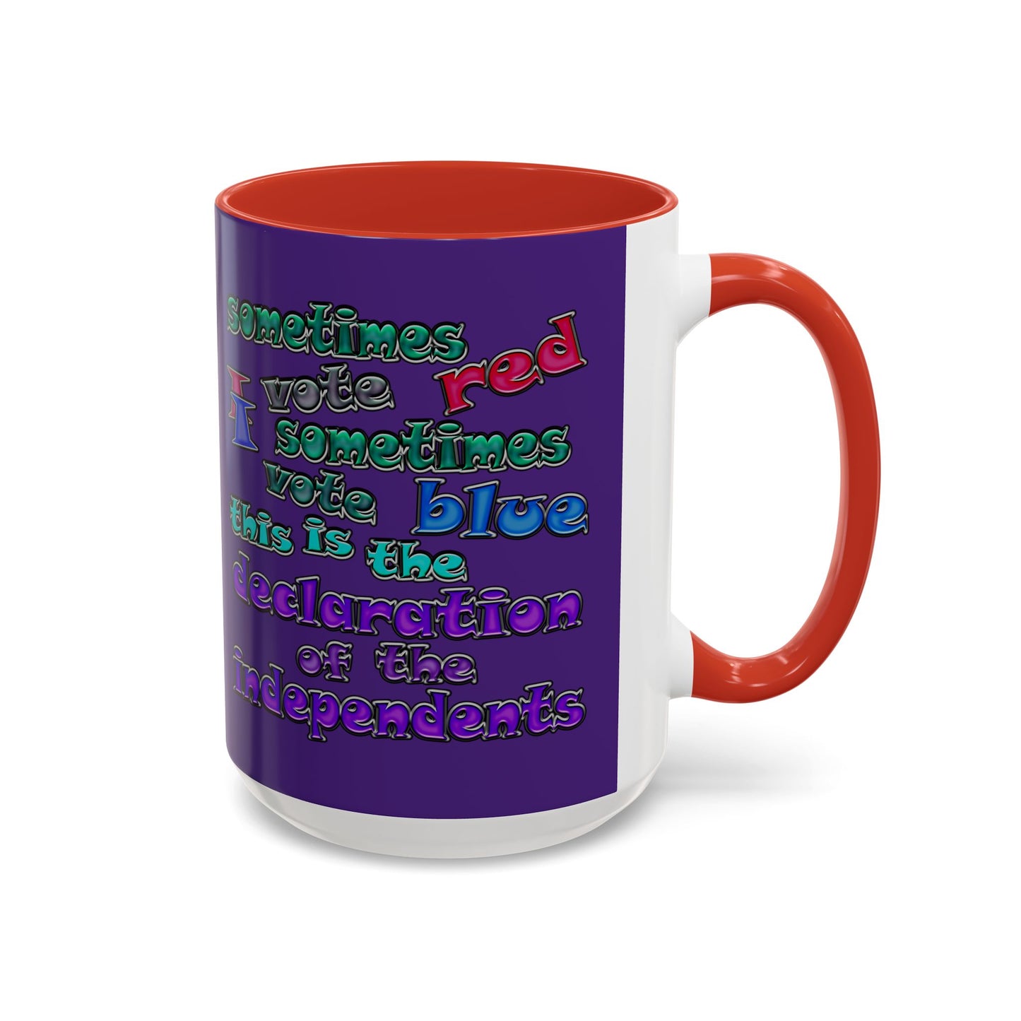 declaration of the independents - Accent Mug (purple)