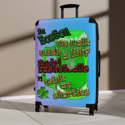celtics logo - Suitcase (light blue-purple wave)
