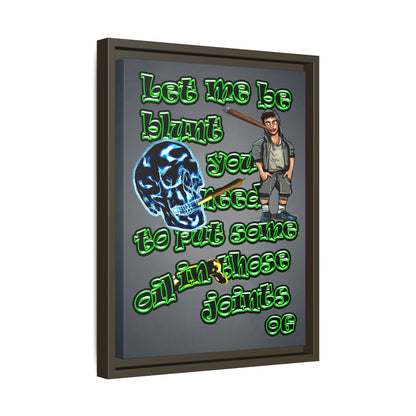 og - framed canvas art (grey-light grey)