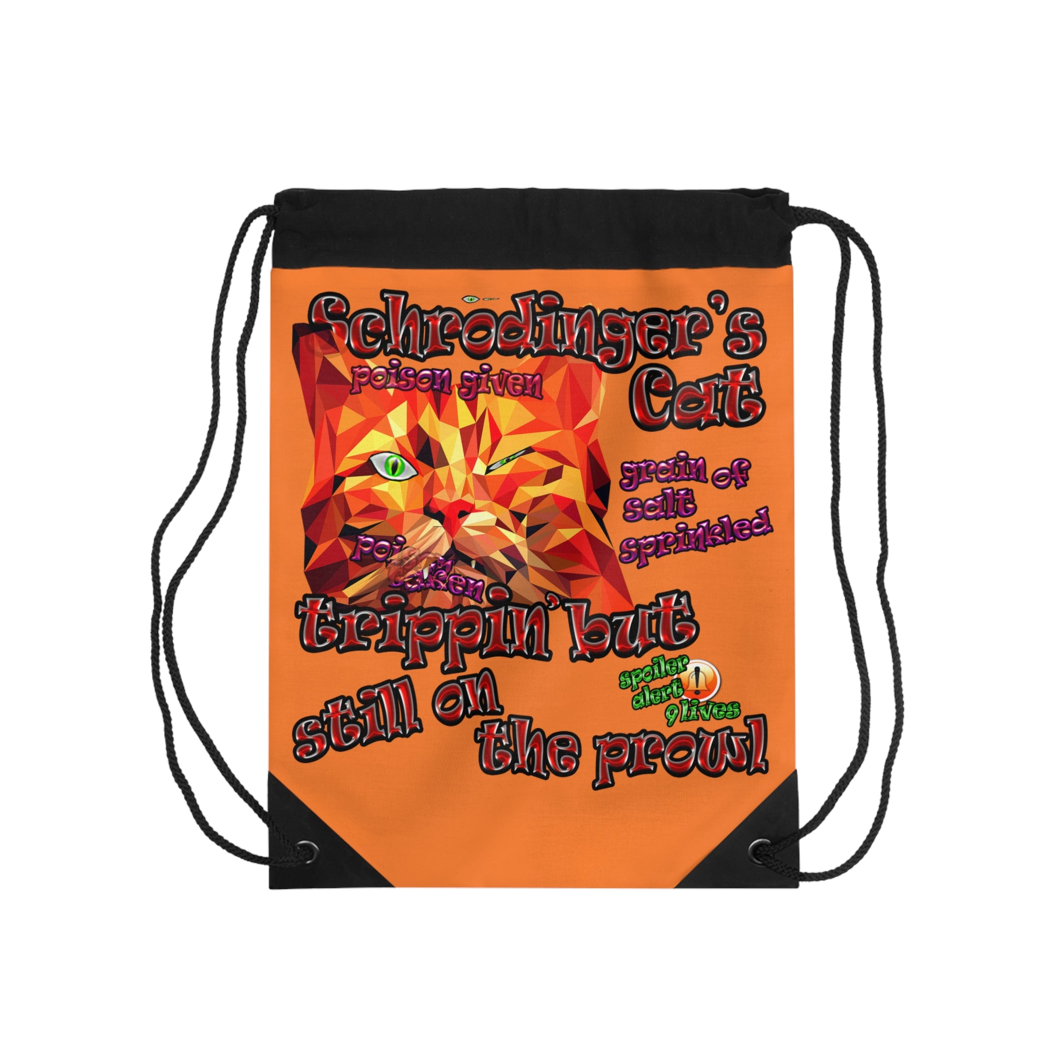 schrodinger's cat - Drawstring Bag (crusta)