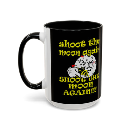 shoot the moon again - Accent Mug (black)