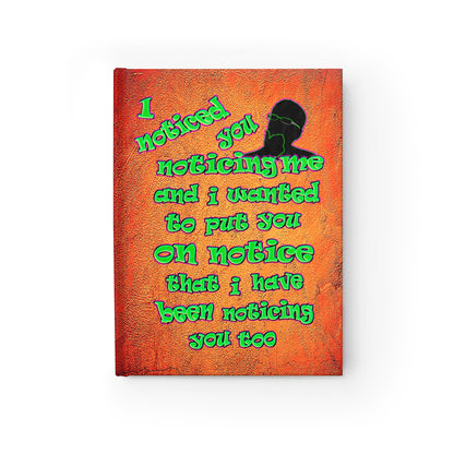 noticed you noticing - journal-lined (burnt orange)