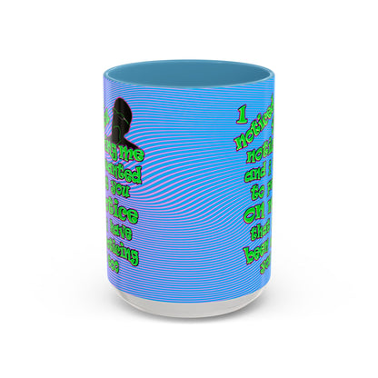 noticed you noticing - Accent Mug (light blue-purple wave)