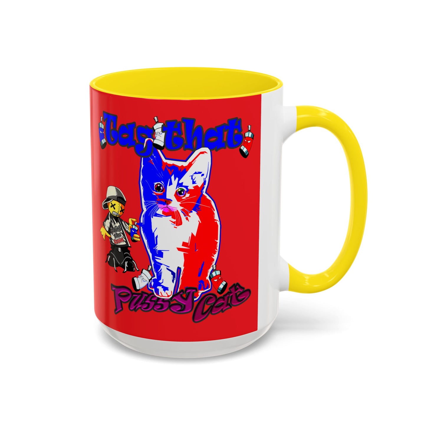 tag that - Accent Mug (red)