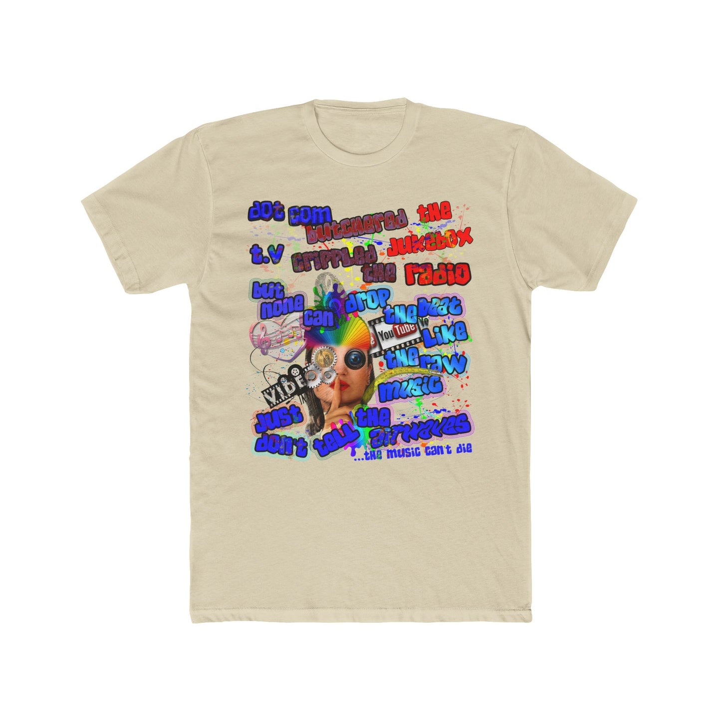 drop the beat - Men's Cotton Crew Tee