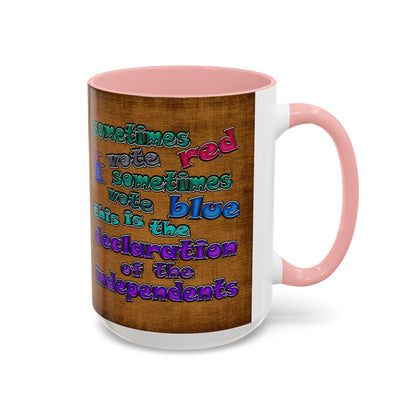 declaration of the independents - Accent Mug (brown papyrus)