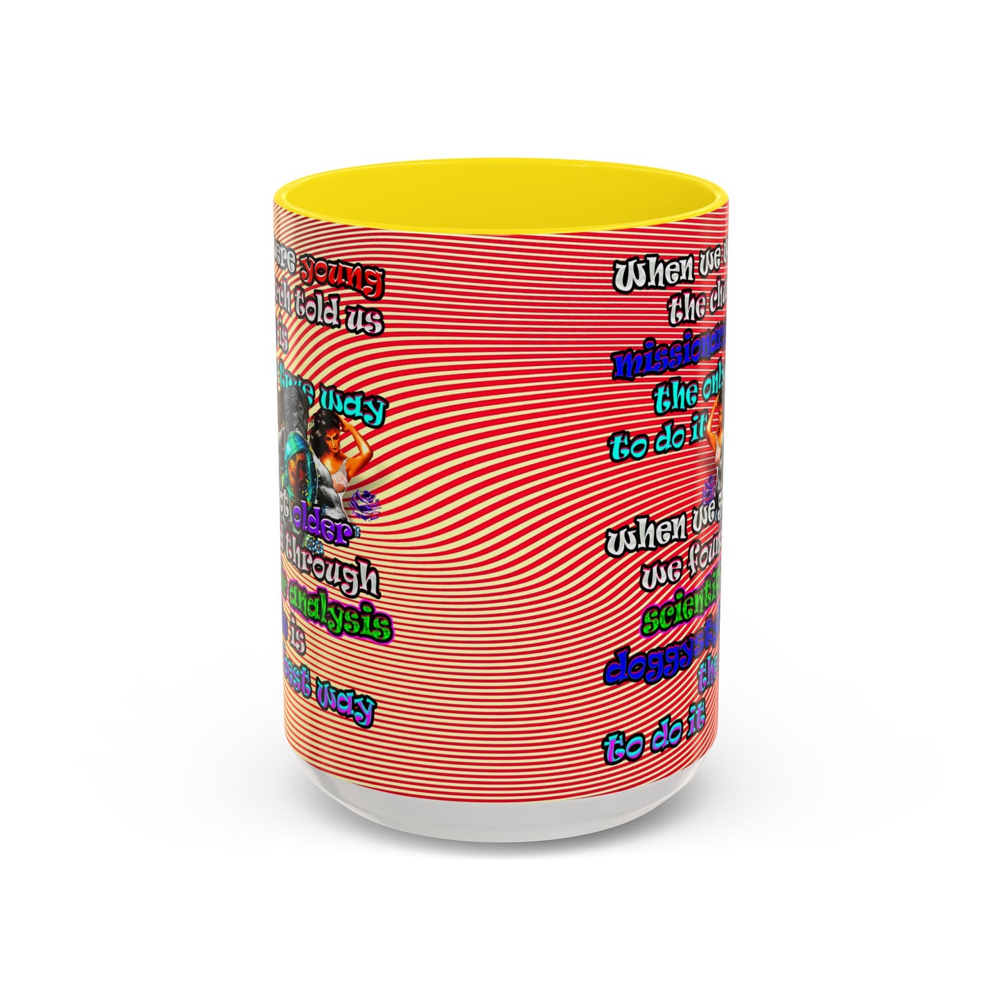 doggystyle - Accent Mug (yellow-orange wave)