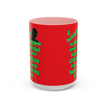 noticed you noticing - Accent Mug (red)