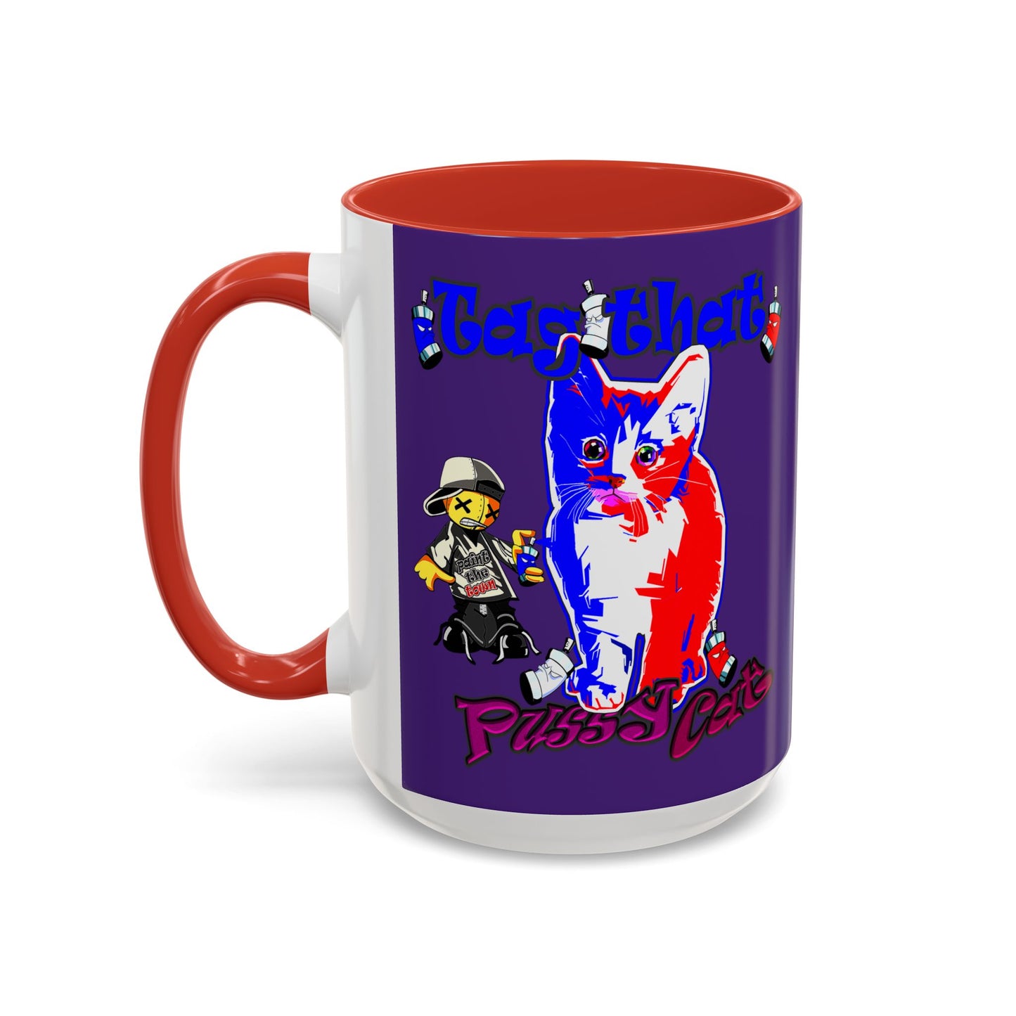 tag that - Accent Mug (purple)