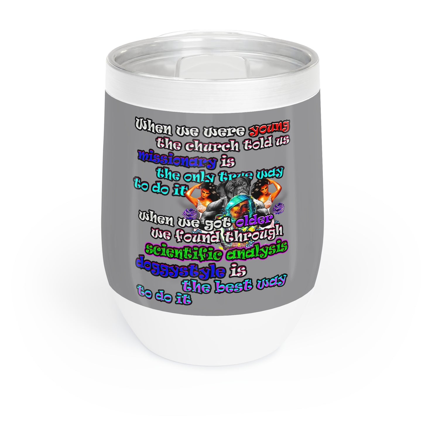 doggystyle - Chill Wine Tumbler (grey)
