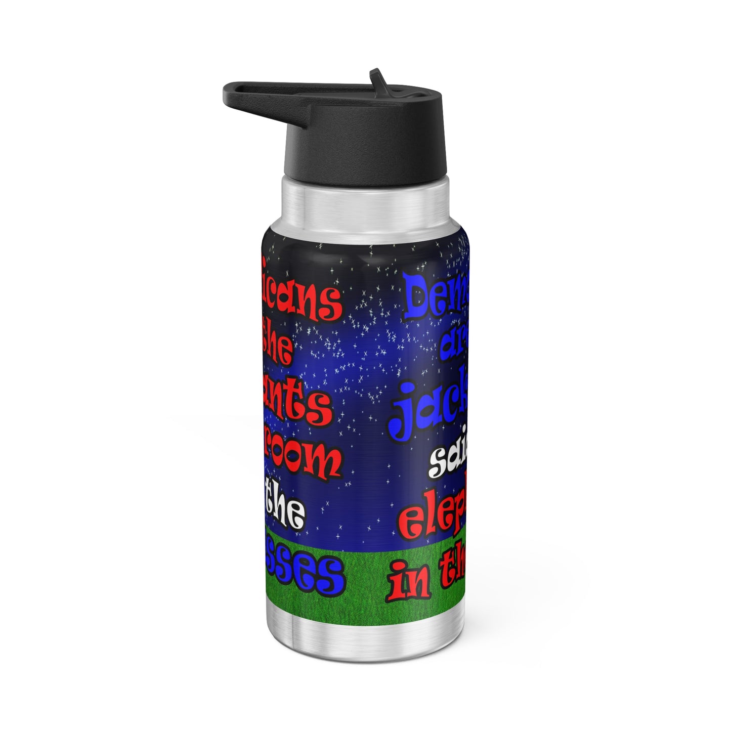 donkeys and elephants - Gator Tumbler, 32oz  ('snoops' background)