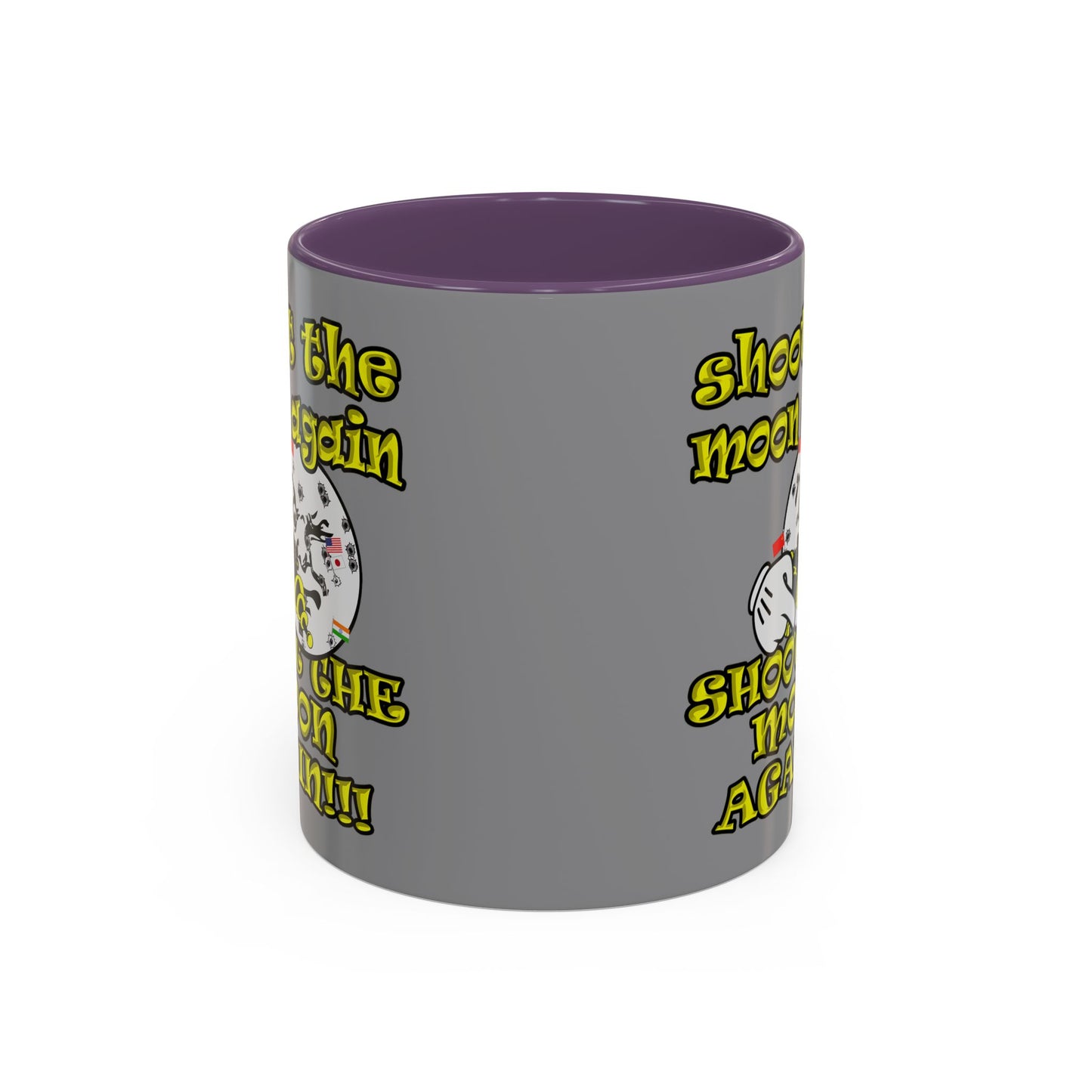 shoot the moon again - Accent Mug (grey)