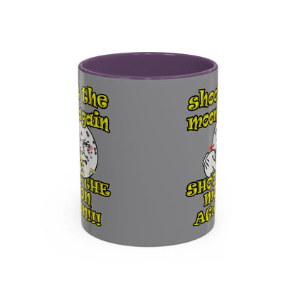shoot the moon again - Accent Mug (grey)