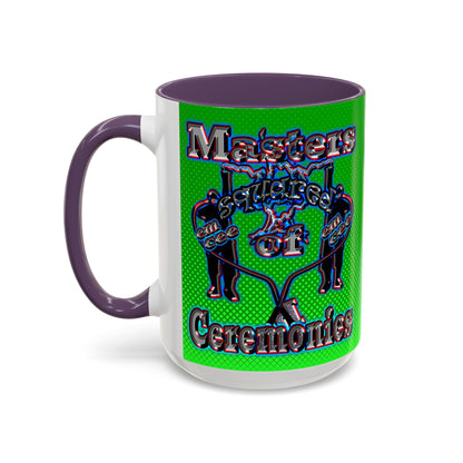 em cee squared - Accent Mug (logo green)