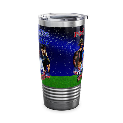 rw&b lives matter - Ringneck Tumbler, 20oz ('snoops' background)