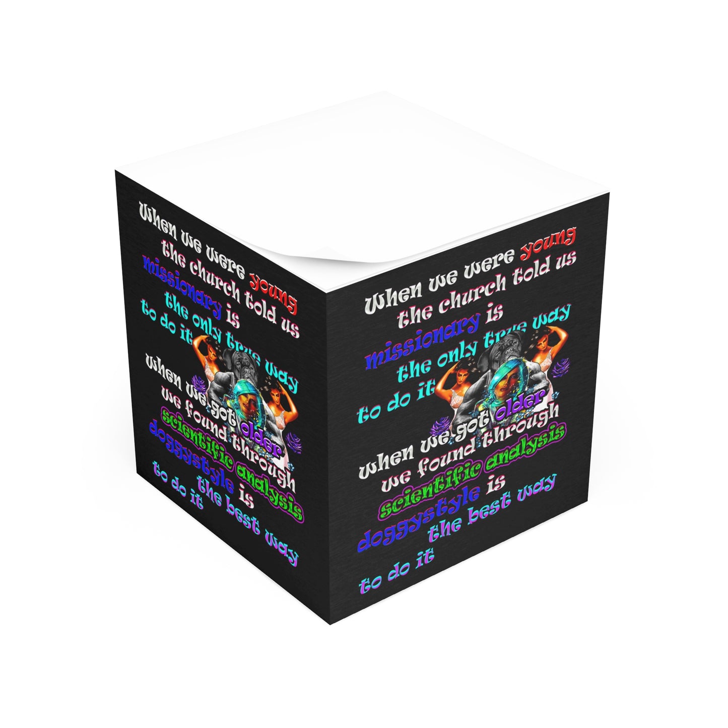 doggystyle - note cube (black)
