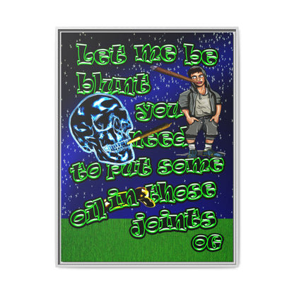 og - framed canvas art ('snoops' background)