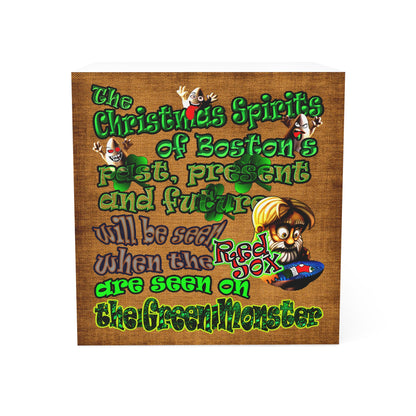christmas spirits of boston - note cube (brown papyrus)