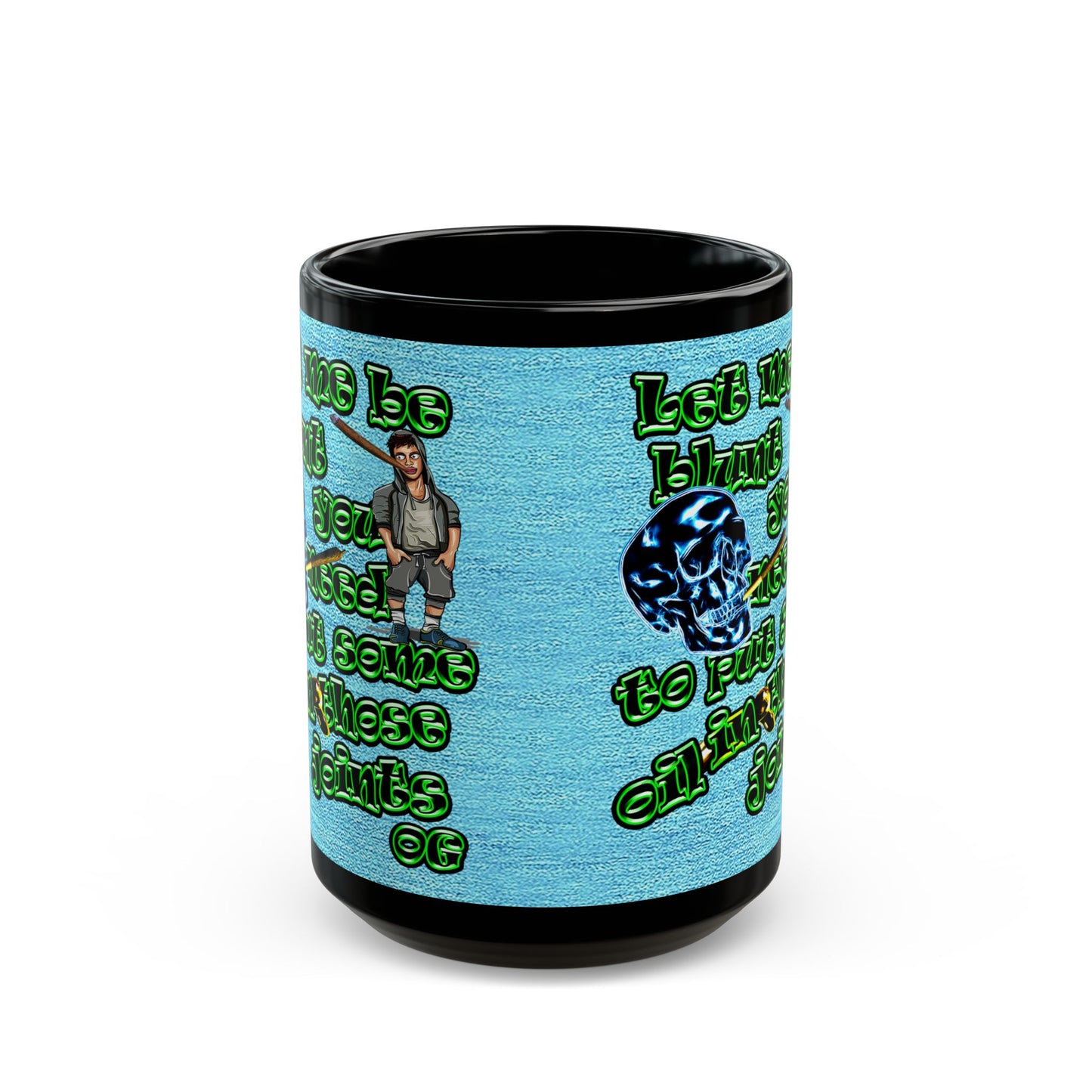 og - Black Mug (faded blue)