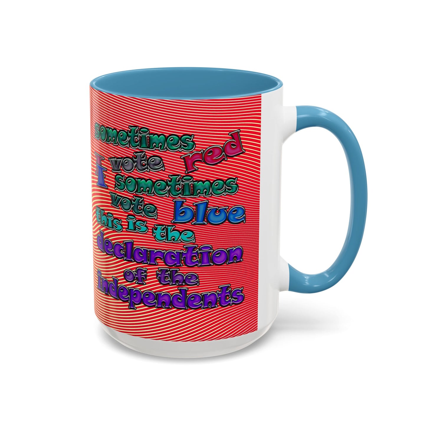 declaration of the independents - Accent Mug (yellow-orange wave)