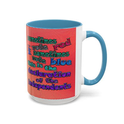 declaration of the independents - Accent Mug (yellow-orange wave)