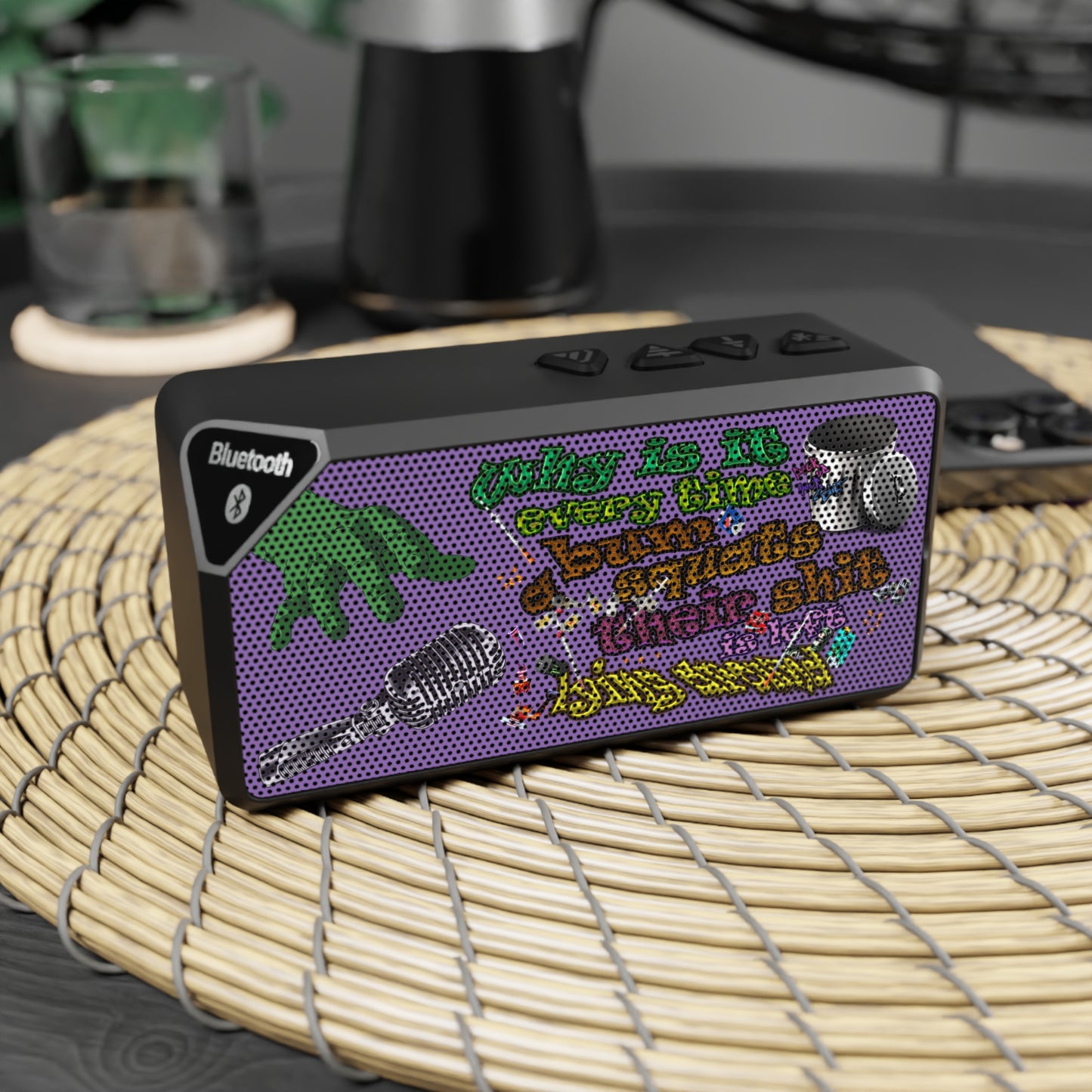 the bum's shit - Jabba Bluetooth Speaker (light purple)
