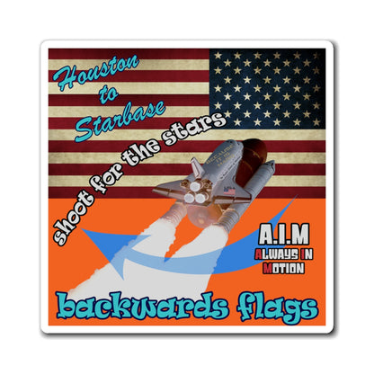 shoot for the stars - Magnets - (orange)
