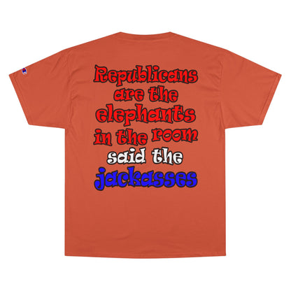 donkeys and elephants - Champion T-Shirt