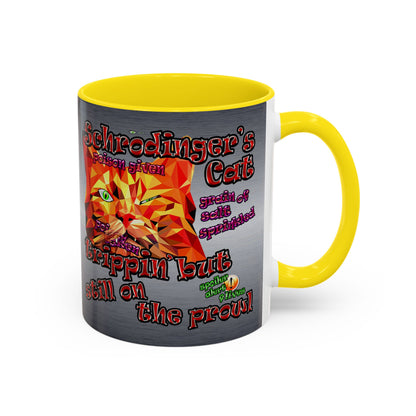 schrodinger's cat - Accent Mug (brushed nickel)
