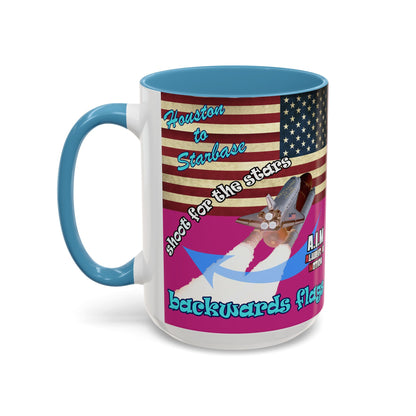 shoot for the stars - Accent Mug (pink)