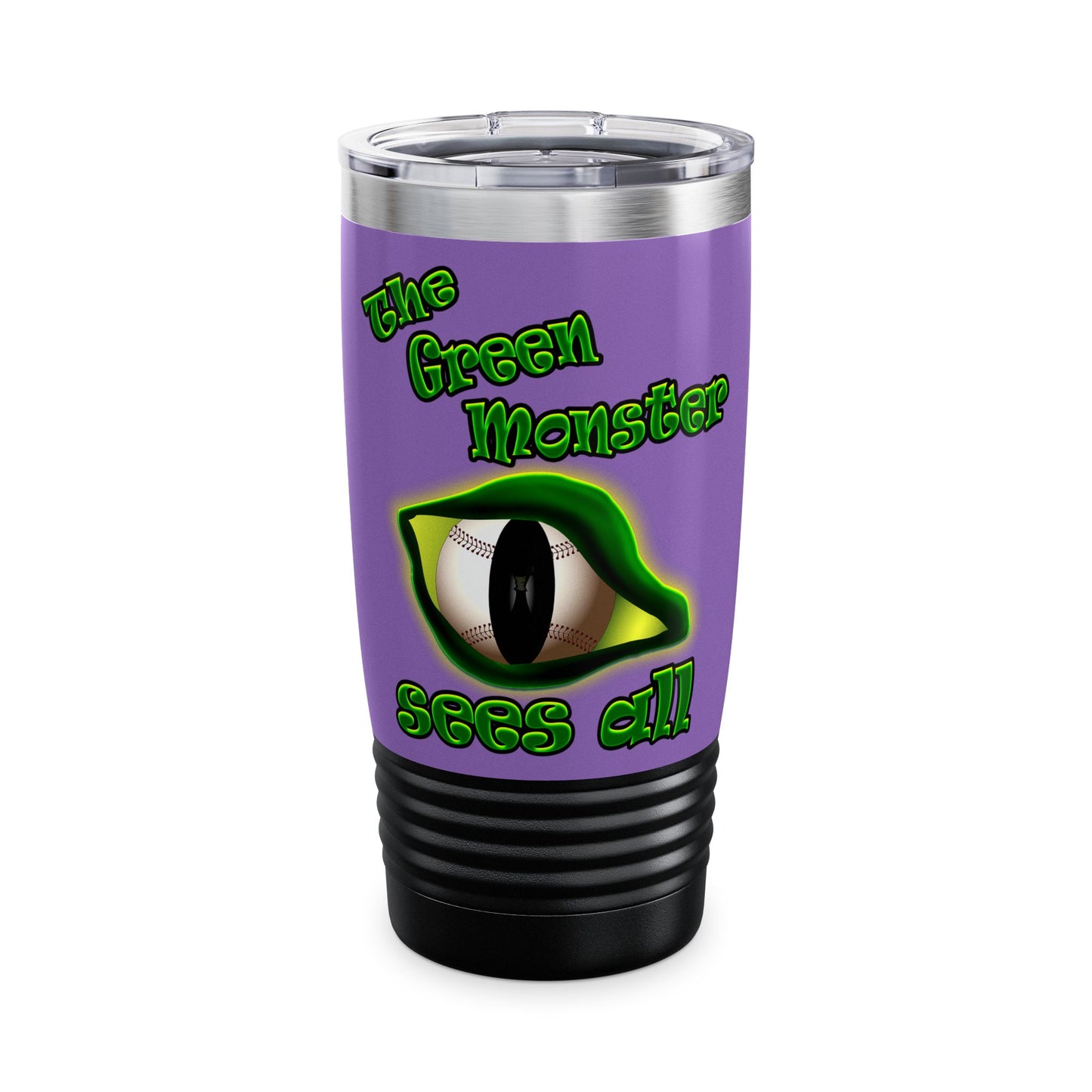 green monster - Ringneck Tumbler, 20oz (light purple)