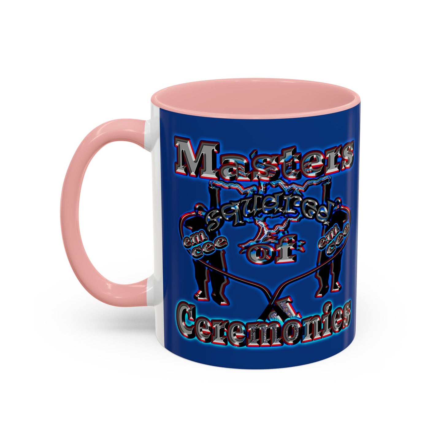 em cee squared - Accent Mug (dark blue)